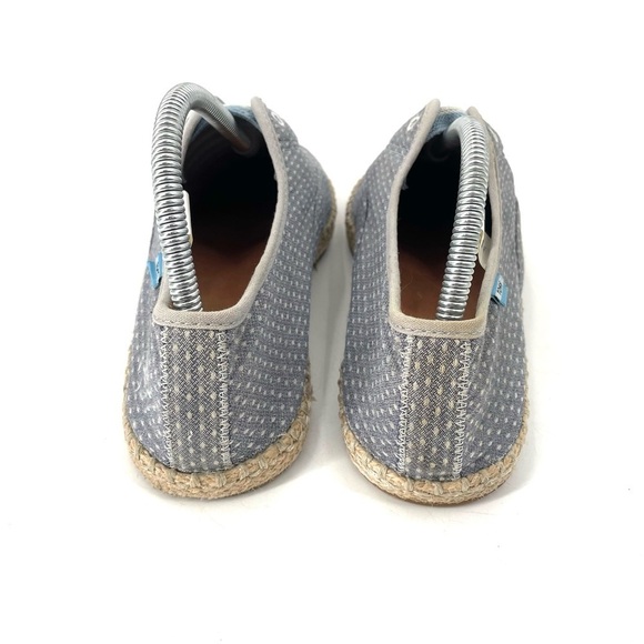 TOMS Palmera Espadrille Chambray Polkadot Slip On Loafer Laceless Sneaker Shoe - Picture 5 of 7
